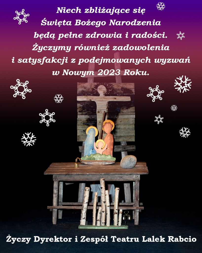 Życzenia Świąteczna od zespołu Teatru Rabcio